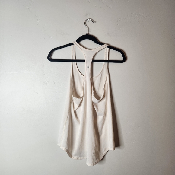 Lululemon Tech Mesh Singlet Tank Cream Size 4 - Picture 3 of 5